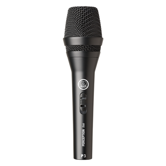 P3 S - Black - High-performance dynamic microphone with on/off switch - Hero