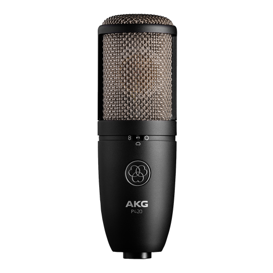 P420 - Black - High-performance dual-capsule true condenser microphone - Hero