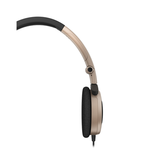 Y 30 - Brown - Stylish, uncomplicated, foldable headphones with 1 button universal remote/mic - Detailshot 2